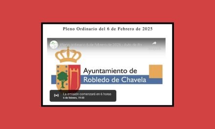 Pleno ordinario 6 febrero 19:00h